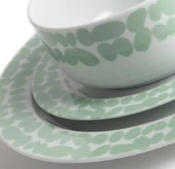 Habitat Scandi Decal 12 Piece Porcelain Dinner Set -Cooking and dining Shop 9634721 R Z005A