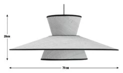 Habitat Otto 2 Tier Pendant Shade - Natural -Cooking and dining Shop 9636561 R E001