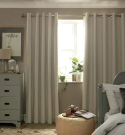 Habitat Blackout Eyelet Curtain - Cream 10 Habitat Blackout Eyelet Curtain - Cream -Cooking and dining Shop 9642335 R Z002C