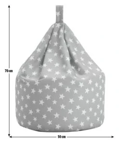 Habitat Kids Grey Stars Bean Bag -Cooking and dining Shop 9644199 R E001