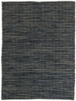 Habitat Leonardo Flatweave Wool Rug - Navy Blue - 170x240cm