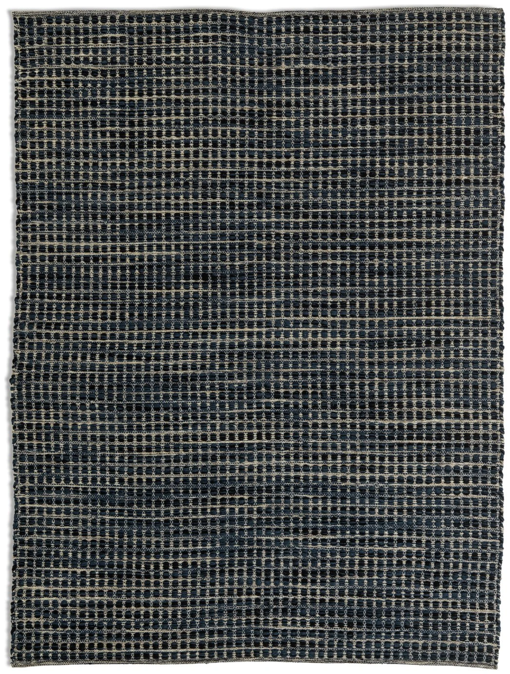 Habitat Leonardo Flatweave Wool Rug - Navy Blue - 170x240cm 1 Habitat Leonardo Flatweave Wool Rug - Navy Blue - 170x240cm