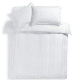 Habitat Cotton 400TC Sateen Stripe White Bedding Set -Double 8 Habitat Cotton 400TC Sateen Stripe White Bedding Set -Double -Cooking and dining Shop 9648030 R Z002A