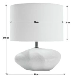 Habitat Ima Pebble Table Lamp - White -Cooking and dining Shop 9669954 R E001